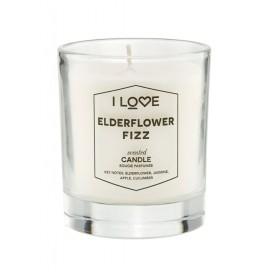 I Love, Elderflower Fizz, Raspberry, Scented Candle, 160 g
