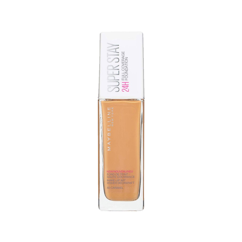 Maybelline, Superstay 24H, Full Cover, Liquid Foundation, 60, Caramel, 30 ml