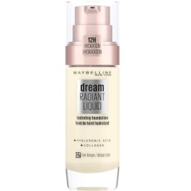 Maybelline, Dream Radiant, Hyaluronic Acid, Hydrating, Liquid Foundation, 02, Fair Beige, 30 ml