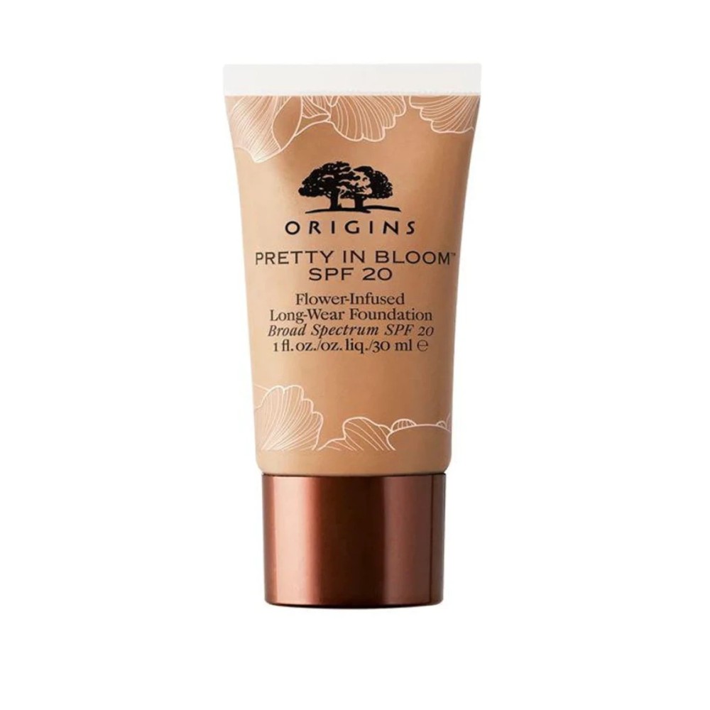 Origins, Pretty In Bloom, Long Wearing, Cream Foundation, 500, Medium Deep Warm, SPF 20, 30 ml