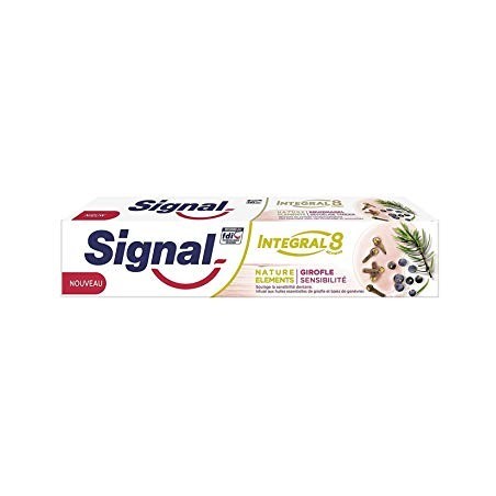Signal Integral 8 Natur-Elemente Nelke Zahnpasta für empfindliche Zähne 75 ml / 2,5 fl oz