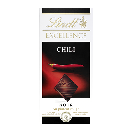 Lindt Excellence Chili Dunkle Schokolade 100 g / 3,4 oz