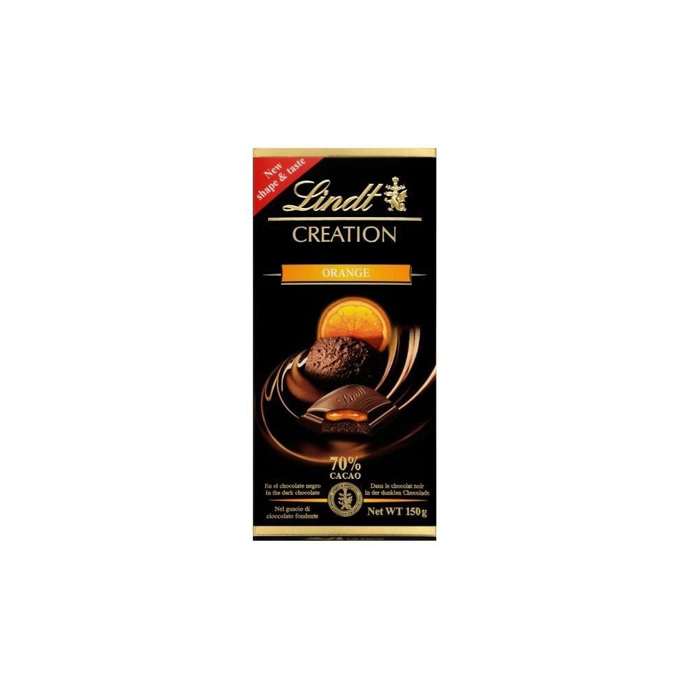Lindt Creation Orange 70% dunkle Schokolade 150 g / 5.25 oz