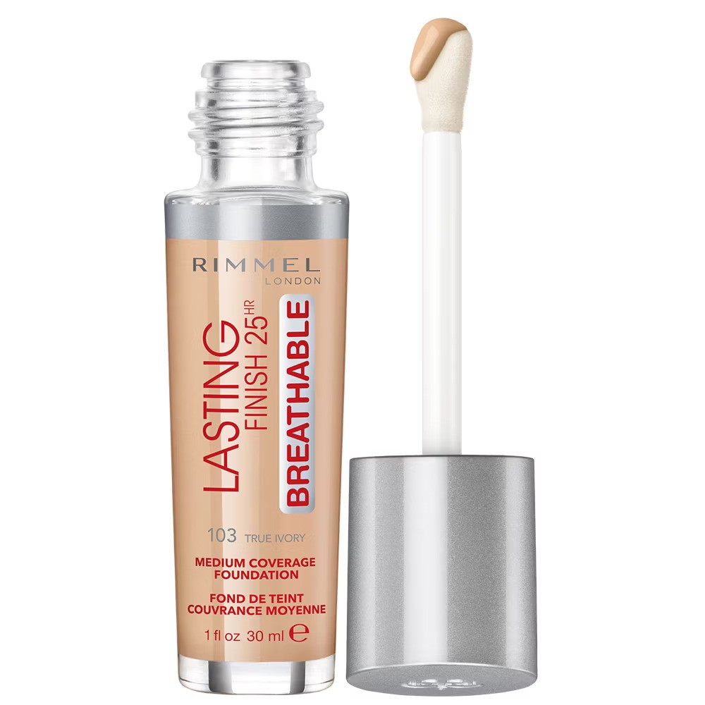 Rimmel London, Lasting Finish, Liquid Foundation, 103, True Ivory, SPF 20, 30 ml