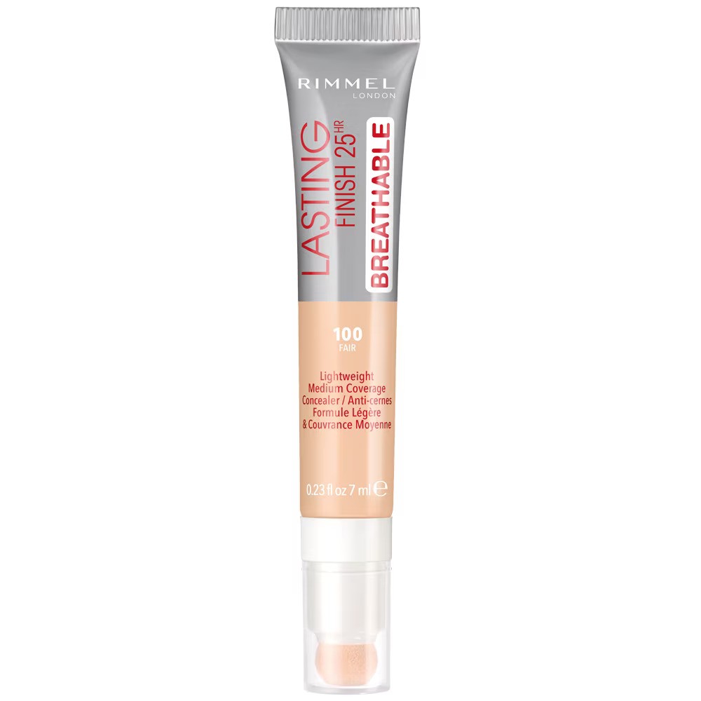 Rimmel London, Lasting Finish, Natural Medium Coverage, Cream Concealer, 100, Fair, 7 ml