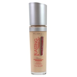Rimmel London, Lasting Finish, Liquid Foundation, 100, Ivory, SPF 20, 30 ml
