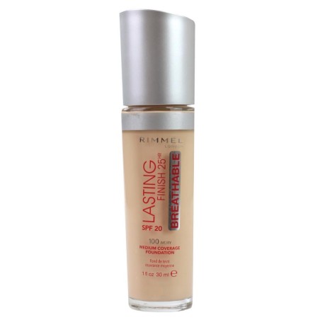 Rimmel London, Lasting Finish, Liquid Foundation, 100, Ivory, SPF 20, 30 ml