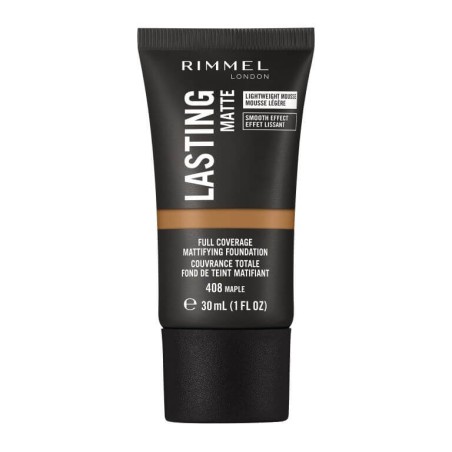 Rimmel London, Lasting Matte, Liquid Foundation, 408, Maple, 30 ml