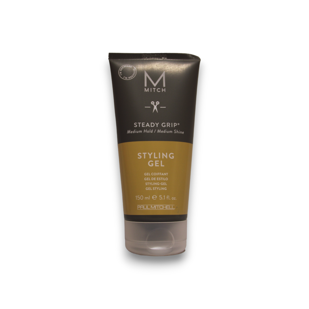 Mitch by Paul Mitchell, Styling Steady Grip, Paraben-Free, Hair Styling Gel, Natural Shine, Firm Hold, 150 ml