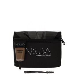 15 Set Nouba: Nouba, Eyebrow Brush + Nouba, Eyebrow Gel, 7 ml + Textile Makeup Bag, Black