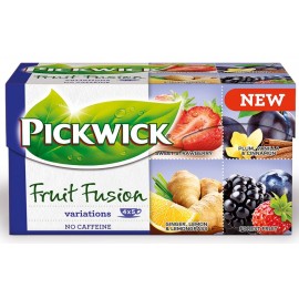Pickwick Fruit Fusion Variations (Strawberry, Plum Vanilla Cinnamon, Ginger Lemon, Forest Fruit)