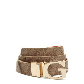 Guess, Alisa, Textile Belt, Brown, For Women