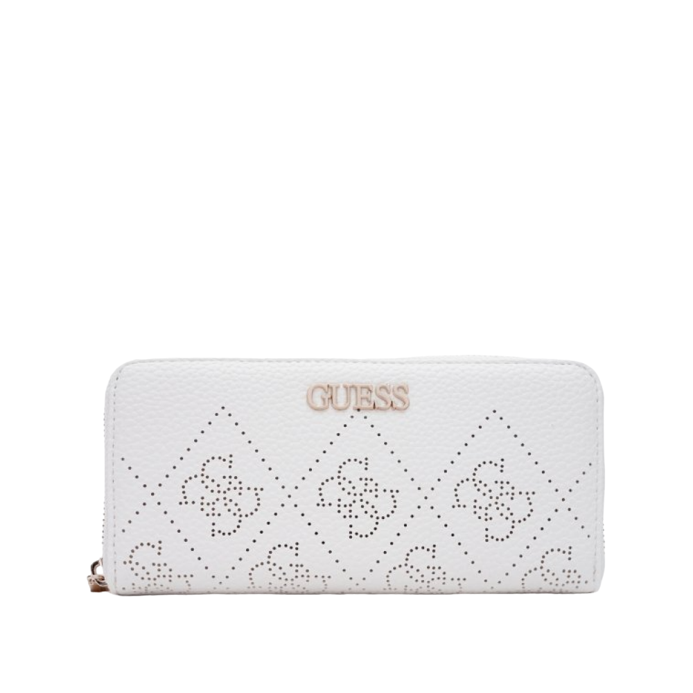 Guess, Amara, Textile Wallet, Logo Detail, SWSG6995460, White, For Women