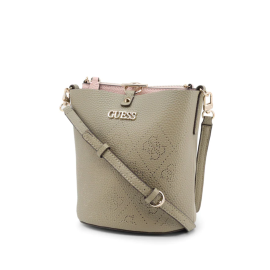 Guess, Amara, Polyester, Textile Handbag, 4G Logo, Green, HWSG8493010, 22 x 20.5 x 14 cm