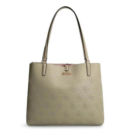 Guess, Amara, 4G Logo, Textile Crossbody Bag, Olive Green, HWSG8493100, 34 x 29 x 11 cm, For Women