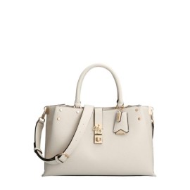 Guess, Albury, Synthetic Leather, Textile Bag, White, For Women, 31.5 x 22 x 13.5 cm