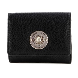 Guess, Belle, Textile Wallet, Small, Black, For Women