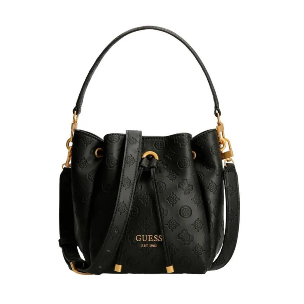 Guess, Zanelle, Textile Handbag, Black, HWPA84