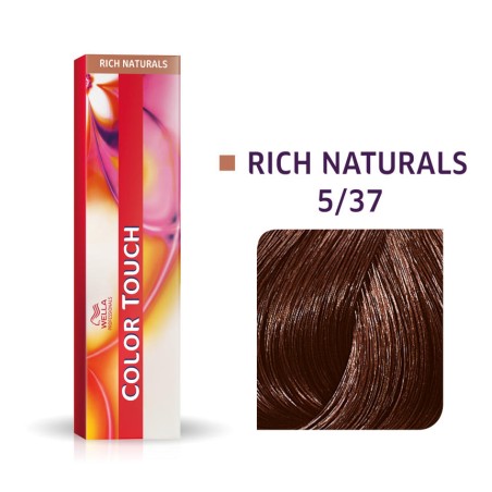 Wella Professionals, Color Touch, Ammonia-Free, Semi-Permanent Hair Dye, 5/37 Light Chestnut Golden Brown, 60 ml