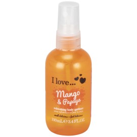 I Love, Mango & Papaya, Refreshing, Body Spray, 100 ml