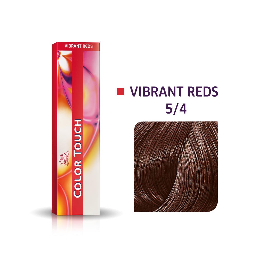 Wella Professionals, Color Touch, Ammonia-Free, Semi-Permanent Hair Dye, 5/4 Light Brown Red, 60 ml
