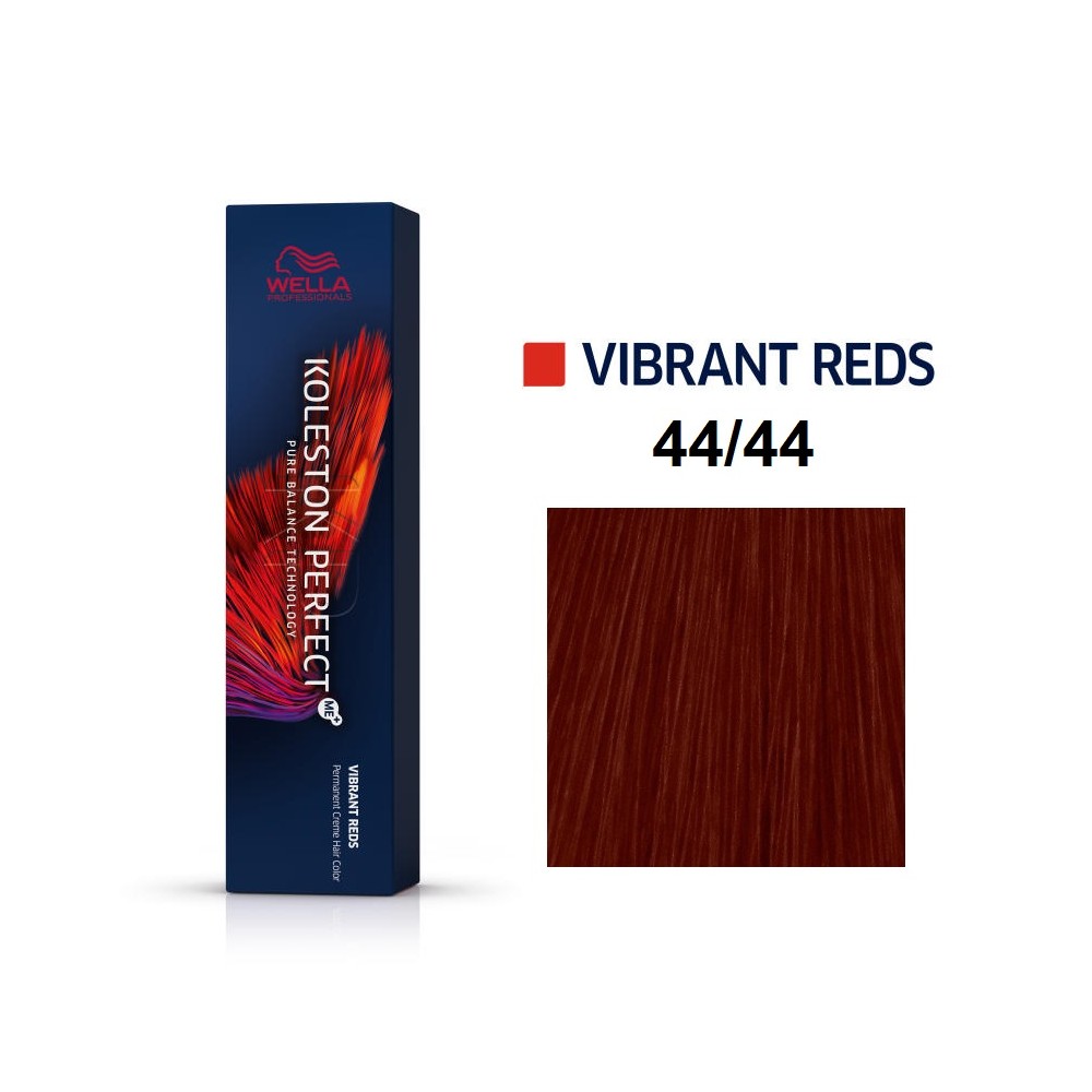 Wella Professionals, Koleston Perfect Me+, Permanent Hair Dye, 44/44 Medium Intense Red Brown, 60 ml