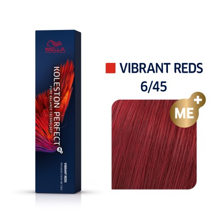 Wella Professionals, Koleston Perfect Me+, Permanent Hair Dye, 6/45 Dark Blonde Red Mahogany, 60 ml