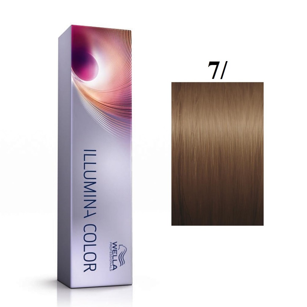 Wella Professionals, Illumina Color, Permanent Hair Dye, 7/ Medium Blonde, 60 ml