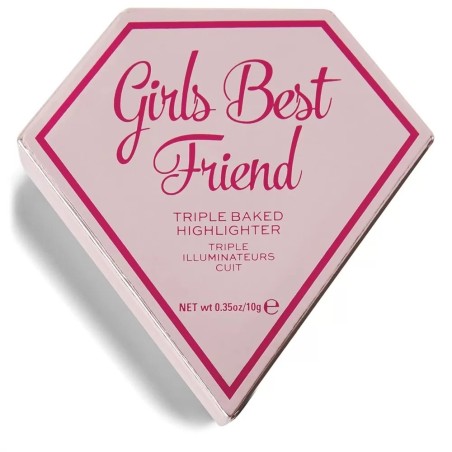 Makeup Revolution, I Heart Revolution, Vegan, Highlighter & Blush Palette 2-In-1, Girls Best Friend, 10 g