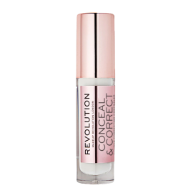 Makeup Revolution, Conceal & Correct, Corrective, Liquid Concealer, C0 White, 4 g