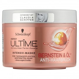 Schwarzkopf Essence Ultime Amber & Oil+ gegen Haarbruch Intensivmaske 200 ml / 6,8 fl oz
