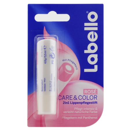 Labello Pflege & Farbe Rose Lippenbalsam 4,8 g