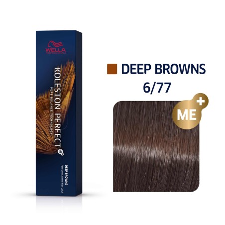 Wella Professionals, Koleston Perfect Me+, Permanent Hair Dye, 6/77 Warm Deep Browns, 60 ml