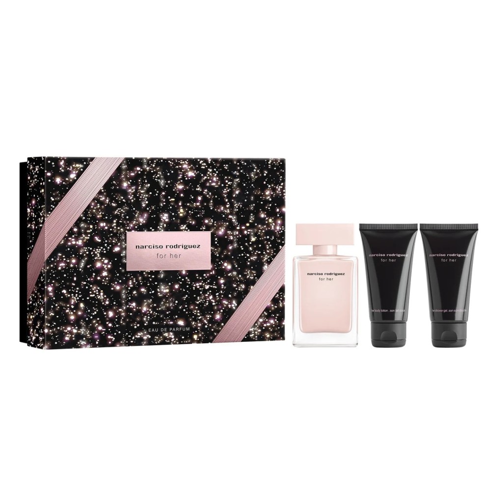 Narciso Rodriguez For Her Eau De Parfum 50 ml + Body Lotion 50 ml + Shower Gel 50 ml