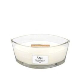 WoodWick Linen scented candle with wooden wick 453,6 g