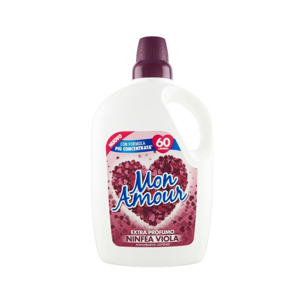 Felce azzurra mon amour softener 60 water life work 3000 ml / 101.44 fl oz