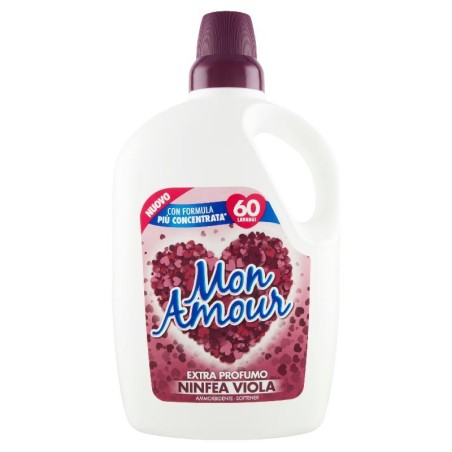 Felce azzurra mon amour softener 60 water life work 3000 ml / 101.44 fl oz