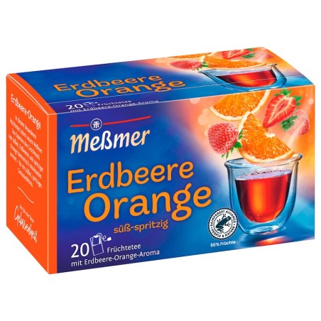 Messmer Strawberry Orange 20 tea bags