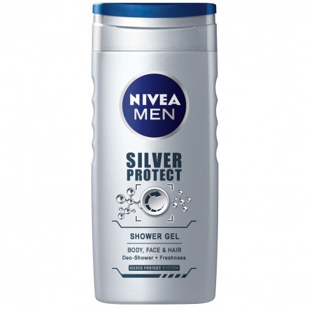 Nivea Men Silver Protect Shower Gel 250 ml / 8.4 fl oz
