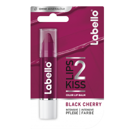 Labello LIPS2Kiss schwarze Kirsche Farb-Lippenbalsam 3 g