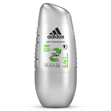 Adidas 6in1 Anti-Perspirant Roll-On 50 ml / 53 g / 1.6 fl oz