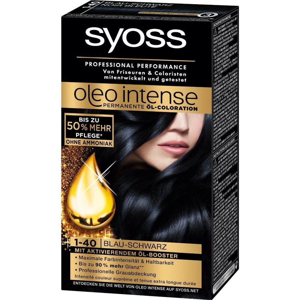 Syoss Oleo Intense Permanente Öl-Farbe (1-40 Blau-Schwarz)