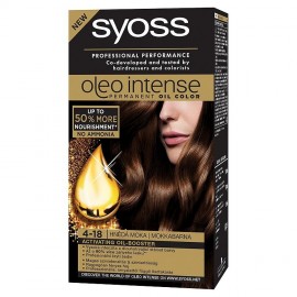 Syoss Oleo Intense Permanente Öl-Farbe (4-18 Mokka Braun)