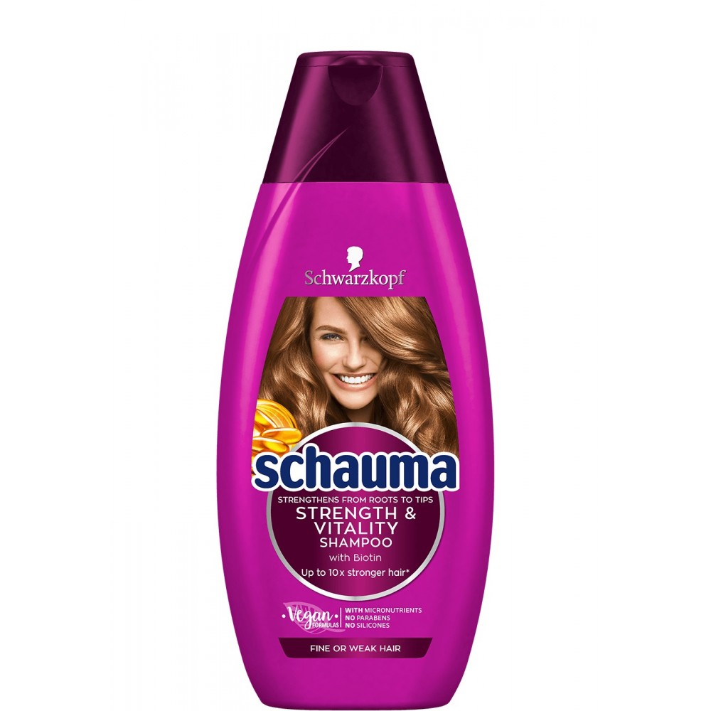 Schwarzkopf Schauma Strength & Vitality Shampoo 250 ml / 8.4 fl oz