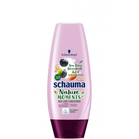 Schwarzkopf Schauma Nature Moments Hair Smoothie Acai Berry, Almond Milk & Oatmeal Conditioner 200 ml / 6.8 fl oz