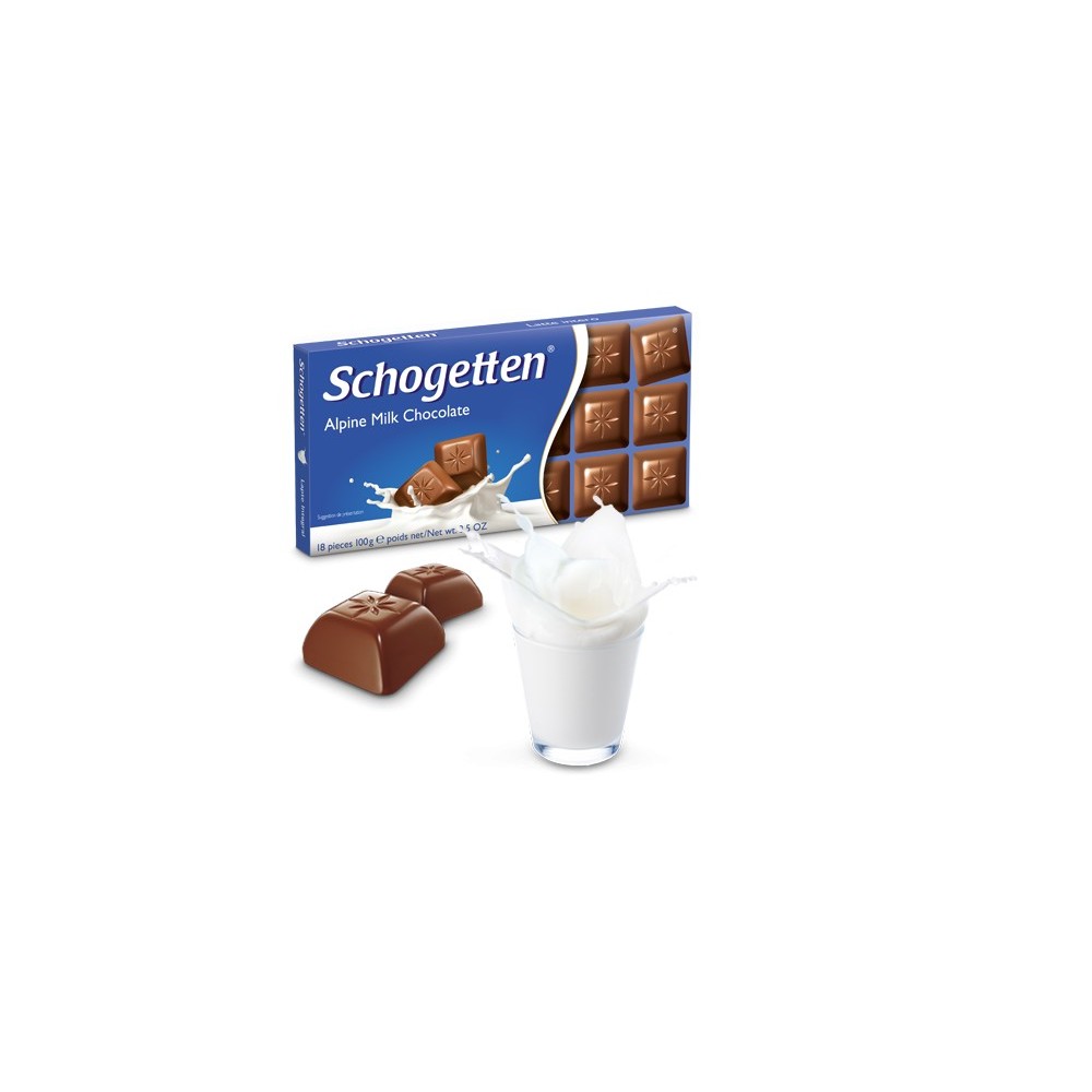 Schogetten Alpine Milk Chocolate 100 g / 3.4 oz