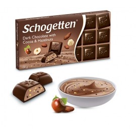 Schogetten Zartbitterschokolade mit Kakao & Haselnüssen 100 g / 3,5 oz
