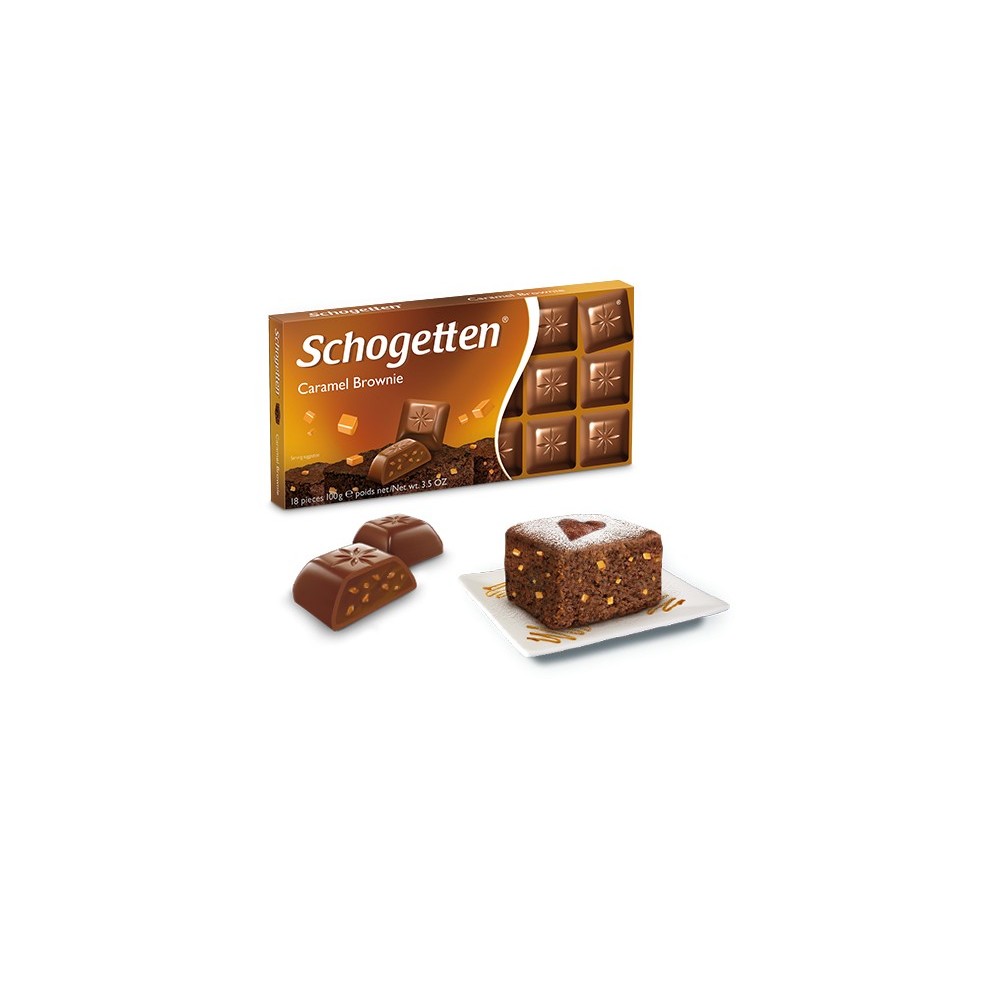 Schogetten Caramel Brownie Chocolate 100 g / 3.5 oz - fresh-store.eu