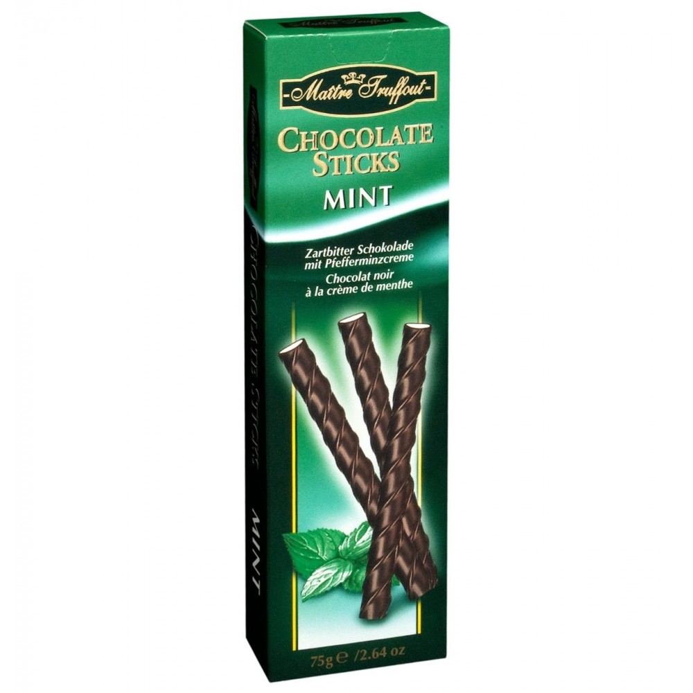 Maitre Truffout Chocolate Sticks Mint 75 g / 2.65 oz