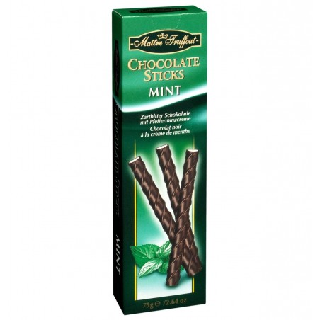 Maitre Truffout Chocolate Sticks Mint 75 g / 2.65 oz